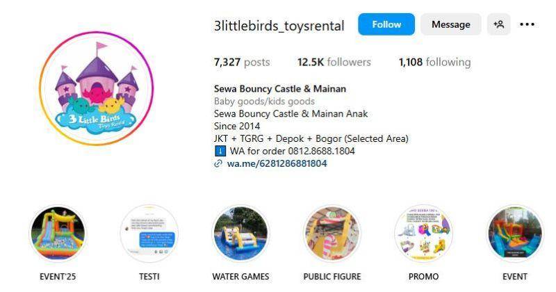 Instagram.com/3littlebirds_toysrental